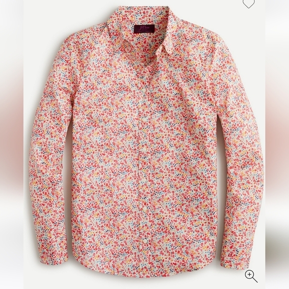 J. Crew Slim Perfect Shirt in Liberty® Fabric Phoebe Floral 6 Button Up - Picture 1 of 7
